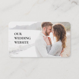 Tarjeta De Recepción Nuestro sitio web boda Análisis de fotos de person