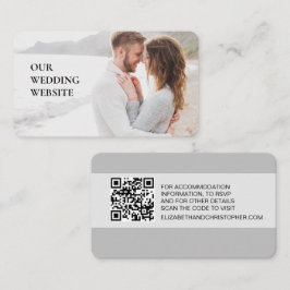 Tarjeta De Recepción Nuestro sitio web boda Análisis de fotos de person