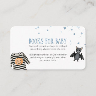 Tarjeta De Recepción Nuestros Pequeños Libros Boo para Fiesta de Bebé