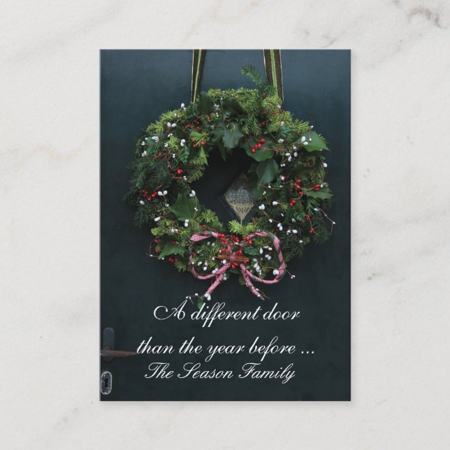 Tarjeta De Recepción Nueva dirección de puerta diferente (Anverso)