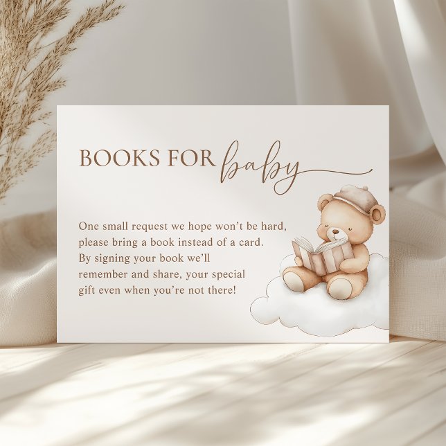 Tarjeta De Recepción Nueve libros de Baby Shower para bebes con ositos  (Subido por el creador)