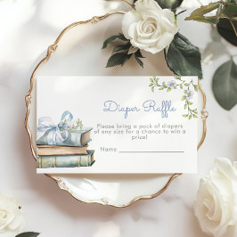 Tarjeta De Recepción Nuevo billete de rifa de pato azul de vaca