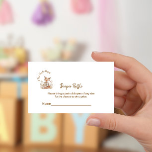 Tarjeta De Recepción Nuevo capítulo comienza Boleto de rifa de pañales