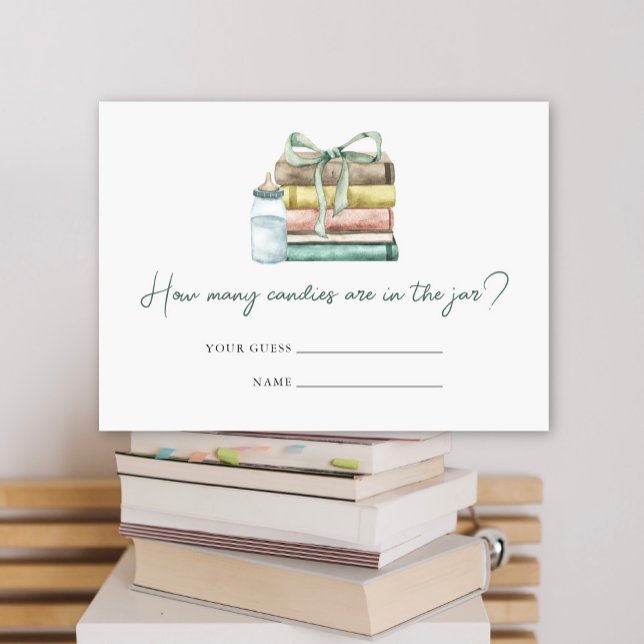 Tarjeta De Recepción Nuevo Capítulo de la ducha de bebé Cuántos caramel (Subido por el creador)