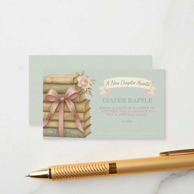 Tarjeta De Recepción Nuevo capítulo espera el pañal rosado de barro (Anverso/Reverso In Situ)