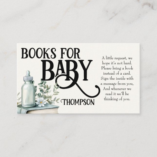 Tarjeta De Recepción Nuevo capítulo inicia flor silvestre de Baby Showe (Anverso)