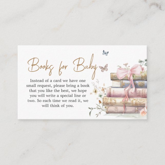 Tarjeta De Recepción Nuevo capítulo inicia libros de cuentos para bebé (Anverso)