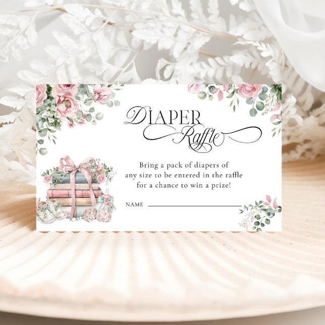 Tarjeta De Recepción Nuevo capítulo rosado de arco Baby Shower Diaper R (Subido por el creador)