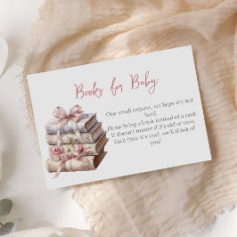 Tarjeta De Recepción Nuevos libros de plegado rosado de capítulo para B