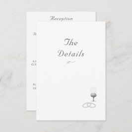 Tarjeta De Recepción Nuptial Grace Catholic Wedding 