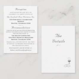 Tarjeta De Recepción Nuptial Grace Catholic Wedding 