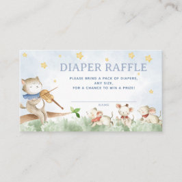 Tarjeta De Recepción Nursery Rhyme Diaper Raffle