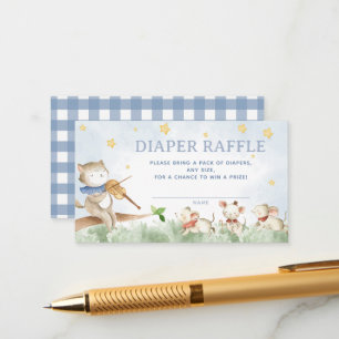 Tarjeta De Recepción Nursery Rhyme Diaper Raffle