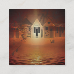 Tarjeta De Recepción Obra de arte de las casas de vacaciones