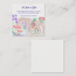 Tarjeta De Recepción Obras de arte de niños personalizados, dos ratones