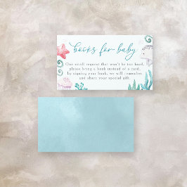 Tarjeta De Recepción Ocean Animals Boy Libros Baby Shower Para Bebés