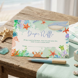 Tarjeta De Recepción Ocean Sea te Veré Pronto Baby Shower de Verano