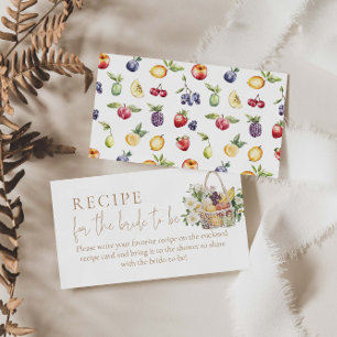 Tarjeta De Recepción Off The Market Shower Receta para que la novia est
