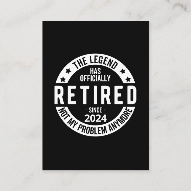 Tarjeta De Recepción oficialmente retirado 2024 (Anverso)