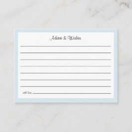 Tarjeta De Recepción Oh Baby Cowboy Shower Advice and Wishes Enclosure