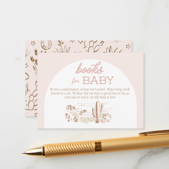 Tarjeta De Recepción Oh Baby Cowgirl Books for Baby (Anverso/Reverso In Situ)