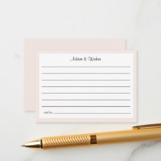 Tarjeta De Recepción Oh Baby Cowgirl Shower Advice and Wishes Enclosure