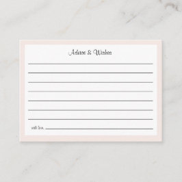 Tarjeta De Recepción Oh Baby Cowgirl Shower Advice and Wishes Enclosure