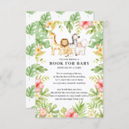 Tarjeta De Recepción Oh Baby Jungle Baby Shower Book for Baby