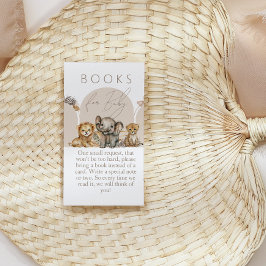Tarjeta De Recepción Oh Baby Safari Animals Boho Baby Shower Libros
