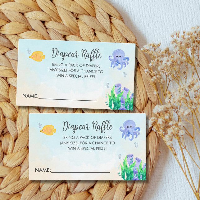 Tarjeta De Recepción Oh Baby Under Sea Baby Shower (Subido por el creador)