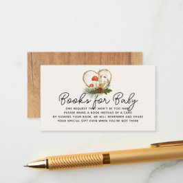 Tarjeta De Recepción Oh Baby Wood Slice Fall Solicitud de Baby Shower