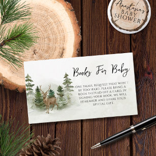 Tarjeta De Recepción Oh Baby Woodland Watercolor Rustic Guest Book