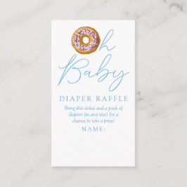 Tarjeta De Recepción Oh Bebé Donut Sprinkle Baby Shower Diaper Raffle E