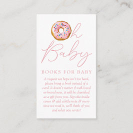 Tarjeta De Recepción Oh Bebé Donut Sprinkle Baby Shower Solicitud de li