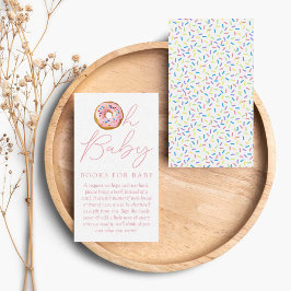 Tarjeta De Recepción Oh Bebé Donut Sprinkle Baby Shower Solicitud de li