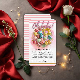 Tarjeta De Recepción Oh bebe French Patisserie Baby Shower