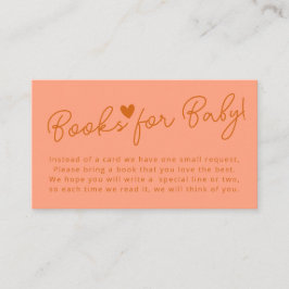 Tarjeta De Recepción Oh bebé, modernos libros rosas de terracota para b