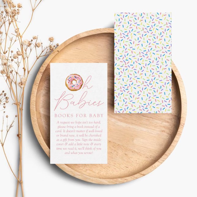 Tarjeta De Recepción Oh bebés Donut aspersar solicitud de libro de Baby (Subido por el creador)