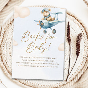 Tarjeta De Recepción Oh Boy, Adorable Bear Baby shower boy