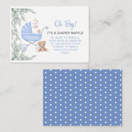 Tarjeta De Recepción Oh Boy Baby Stroller Y Mobile Diaper Raffle