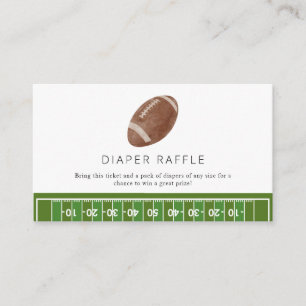 Tarjeta De Recepción Oh Boy football Baby ducha rifa