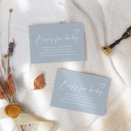 Tarjeta De Recepción Oh Boy Libros Minimalistas De Baby Shower Para Beb