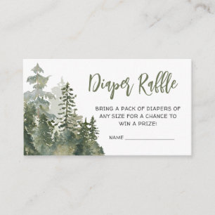 Tarjeta De Recepción Oh Boy Lumberjack Baby Shower Diaper Raffle