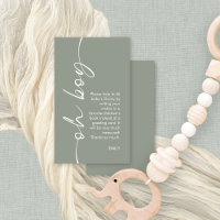 Oh Boy Sage Books para Baby Shower