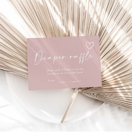 Tarjeta De Recepción Oh Chica Baby Shower Diaper Raffle