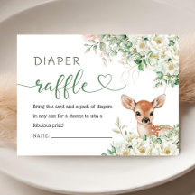 Oh Deer Baby Shower Gender Neutral Diaper Raffle