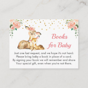 Tarjeta De Recepción Oh Deer Baby Shower Sprinkle Chica Solicitud de li