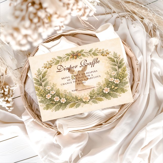 Tarjeta De Recepción Oh Deer Forest Diapper Raffle (Subido por el creador)