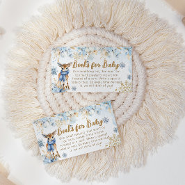 Tarjeta De Recepción Oh Deer Winter Baby Boy Shower Books
