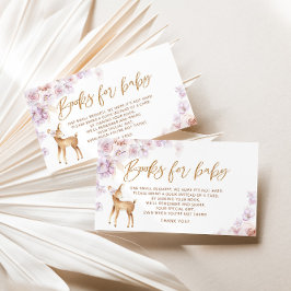 Tarjeta De Recepción Oh libros de ciervos para boleto de bebé